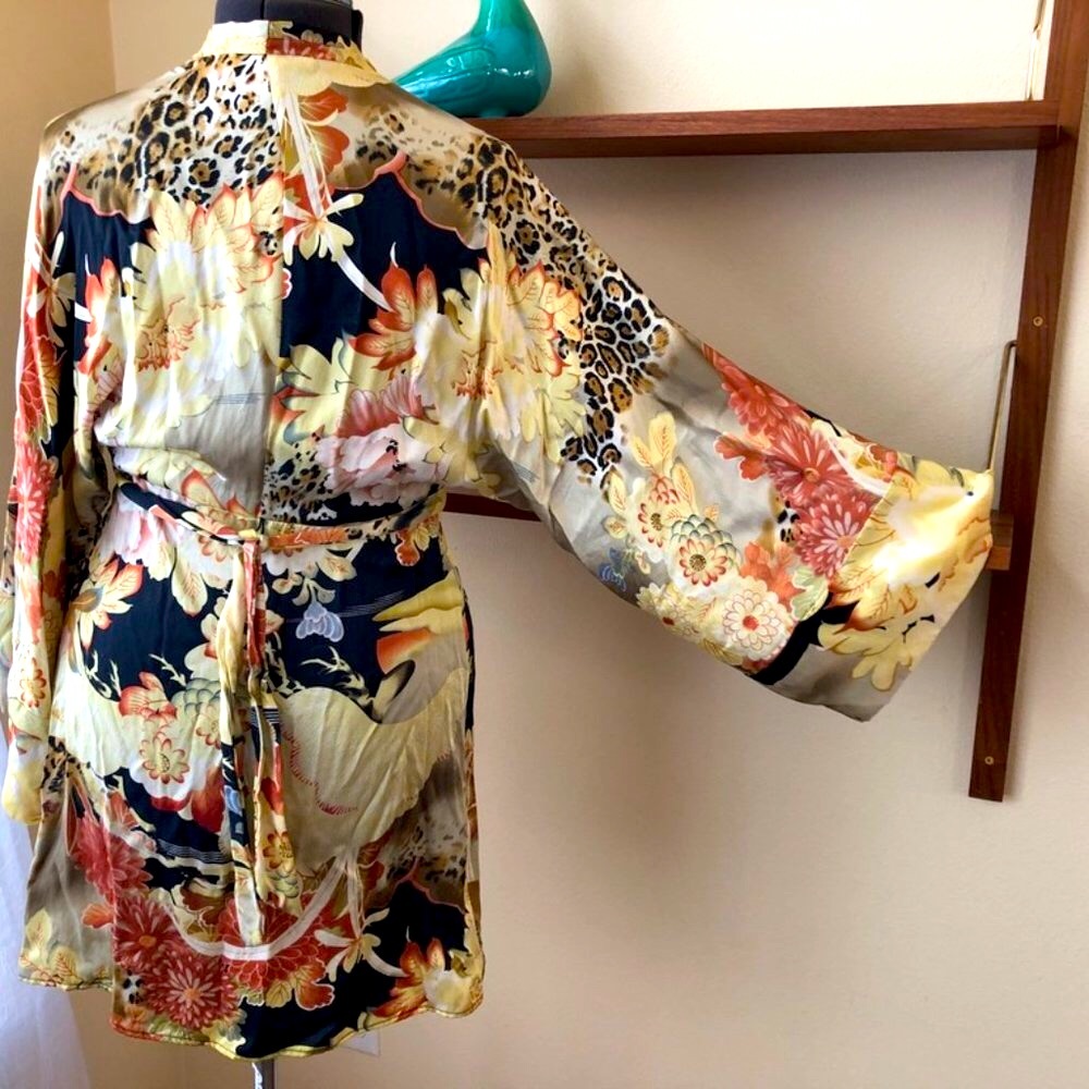 Silk Wrap Dress - Large